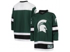 Custom Colosseum Green Michigan State Spartans Athletic Machine Hockey Sweater Jersey