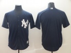 New York Yankees Blank Navy Blue Cool Base Jerseys