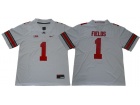 Ohio State Buckeyes #1 Justin Fields White Limited Jersey