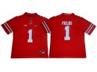 Ohio State Buckeyes #1 Justin Fields Red Limited Jersey