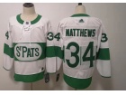 Adidas Toronto Maple Leafs #34 Auston Matthews White St. Pats Hockey Jersey