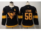 Adidas Youth Pittsburgh Penguins #58 Kristopher Letang Black 2019 Stadium Series Jersey