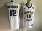 Murray State #12 Ja Morant White NCAA Basketball Jersey