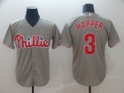 Philadelphia Phillies #3 Bryce Harper Gray Cool Base Jersey