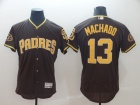 San Diego Padres #13 Manny Machado Brown Flex Base Jersey