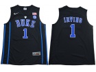 Duke Blue Devils #1 Kyrie Irving Black V Neck College Basketball Elite Jersey