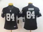 Oakland Raiders #84 Antonio Brown Black Vapor Limitd Womens Jersey