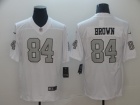 Oakland Raiders #84 Antonio Brown White Color Rush Limited Jersey