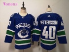 Womens Adidas Vancouver Canucks #40 Elias Pettersson Blue Hockey Jersey