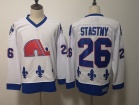 Quebec Nordiques #26 Peter Stastny White Throwback CCM Hockey Jerseys