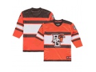 Custom Colosseum Orange Bowling Green St. Falcons Open Net II Hockey Sweater Jersey