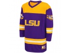 Custom Colosseum Purple LSU Tigers Hockey Jersey