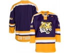 Custom LSU Tigers Purple Hockey Jersey