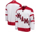 Custom White Miami University RedHawks Hockey Jersey