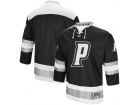 Custom Colosseum Black Providence Friars Athletic Machine Hockey Sweater Jersey