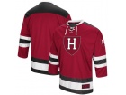 Custom Colosseum Crimson Harvard Crimson Athletic Machine Hockey Sweater Jersey