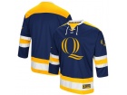 Custom Colosseum Navy Quinnipiac Bobcats Athletic Machine Hockey Sweater Jersey