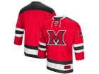 Custom Colosseum Red Miami University RedHawks Athletic Machine Hockey Sweater Jersey