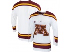 Custom Nike White Minnesota Golden Gophers Replica College Hockey Jersey