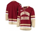 Custom Under Armour Maroon Boston College Eagles Replica College Hockey Jersey