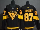 Woman Adidas Pittsburgh Penguins #87 Sidney Crosby Black 2019 Stadium Series Jersey