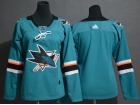 Adidas San Jose Sharks Blank Green Women Jersey