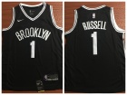 Nike Brooklyn Nets #1 D'Angelo Russell Black Swingman Basketball Jersey