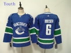 Adidas Youth Vancouver Canucks #6 Brock Boeser Blue Jersey