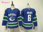 Adidas Vancouver Canucks #6 Brock Boeser Blue Womens Jersey