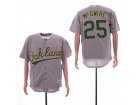 Oakland Athletics #25 Mark McGwire Gray Cool Base Jersey