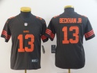 Cleveland Browns #13 Odell Beckham Jr Brown Color Rush Limited Youth Jersey