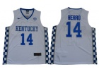 Kentucky Wildcats #14 Tyler Herro White College Basketball Jerseys