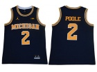 Michigan Wolverines #2 Jordan Poole Blue College Basketball Jersey