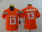 Youth Cleveland Browns #13 Odell Beckham Jr Orange Vapor Limited Jersey