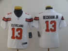 Youth Cleveland Browns #13 Odell Beckham Jr White Vapor Limited Jersey