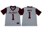 Oklahoma Sooners #1 Jalen Hurts White New Style Limited Jersey