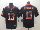 Cleveland Browns #13 Odell Beckham Jr Black USA Flag Vapor Limited Jersey