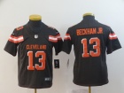 Youth Cleveland Browns #13 Odell Beckham Jr Brown Vapor Limited Jersey