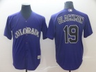 Colorado Rockies #19 Charlie Blackmon Purple Cool Base Jersey