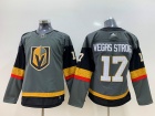 Adidas Women Vegas Golden Knights #17 Vegas Strong Grey Hockey Jersey