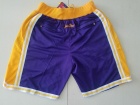 Los Angeles Lakers Purple Throwback Basketball Short