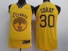 Nike Golden State Warriors #30 Stephen Curry Gold Earned Player Basketball Jersey