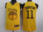 Nike Golden State Warriors #11 Klay Thompson Gold Earned Player Basketball Jersey