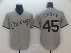 Chicago White Sox #45 Michael Jordan Gray Cool Base Jersey