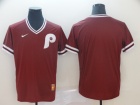 Philadelphia Phillies Blank Red Nike Cooperstown Collection Legend V-Neck Jersey