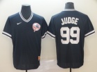 New York Yankees #99 Aaron Judge Navy Blue Nike Cooperstown Collection Legend V-Neck Jersey