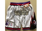 Toronto Raptors White Throwback Shorts