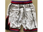 Toronto Raptors White Throwback Shorts