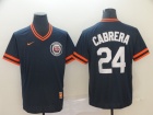 Detroit Tigers #24 Miguel Cabrera Blue Nike Cooperstown Collection Legend V-Neck Jersey