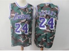 Los Angeles Lakers #24 Kobe Bryant Woodland Camo 2018-19 Hardwood Classic Jersey